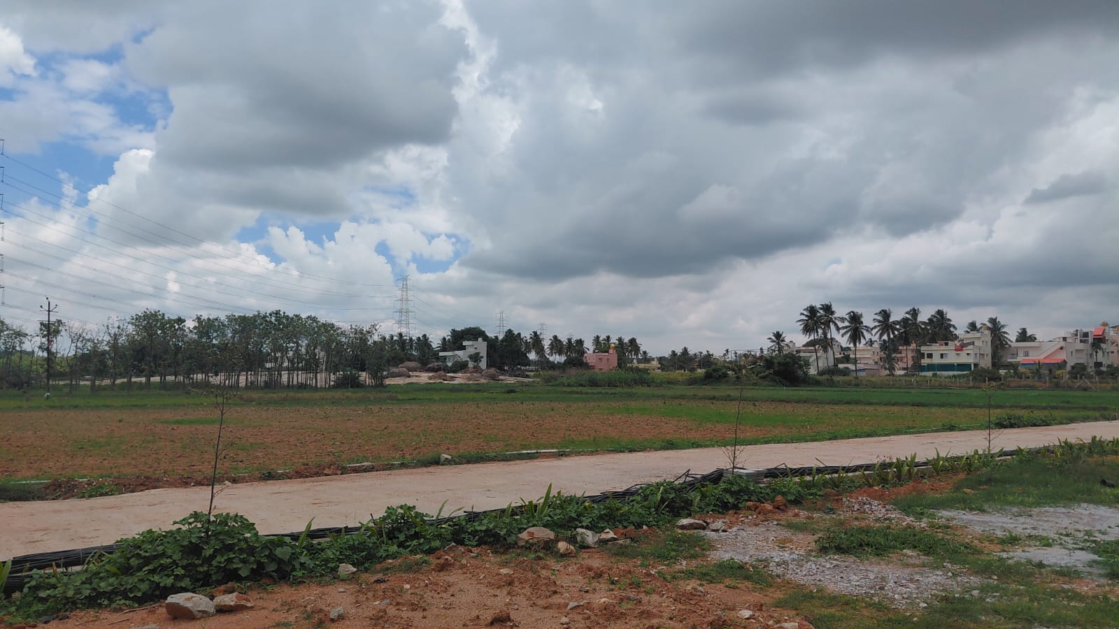 KND Green Gardenia — formed roads and plotted land at site