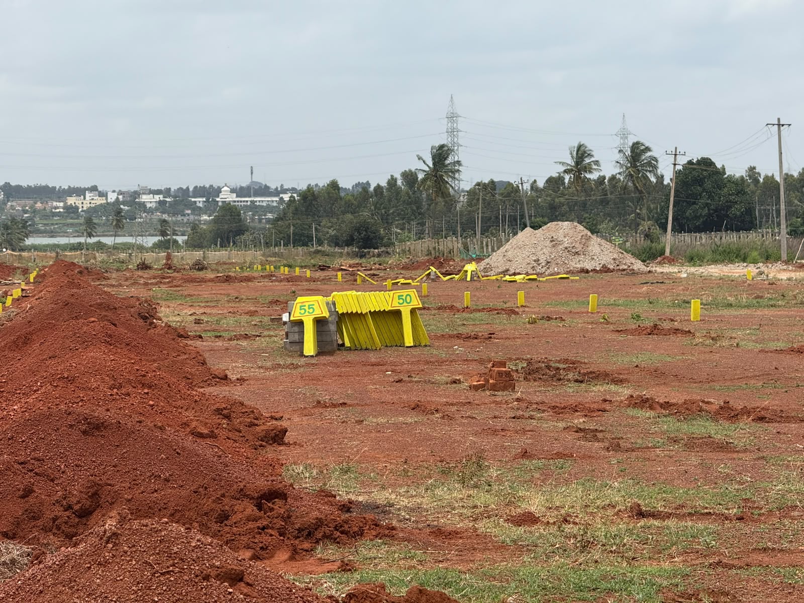 KND Smart City — numbered plot markers ready for demarcation