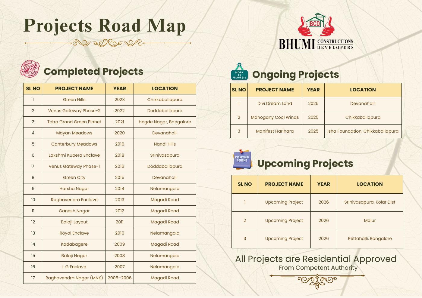 Developer project roadmap