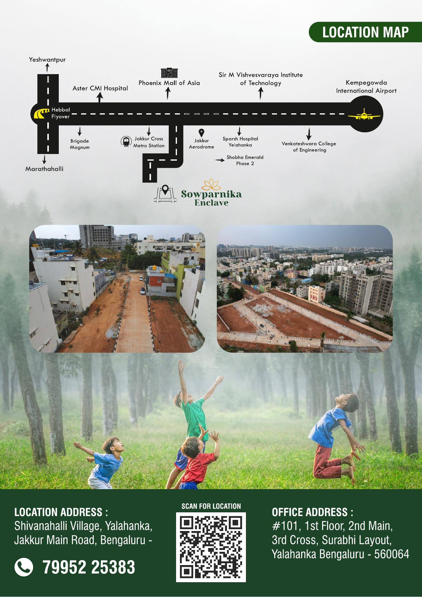 Sowparnika Enclave — location map and site photographs