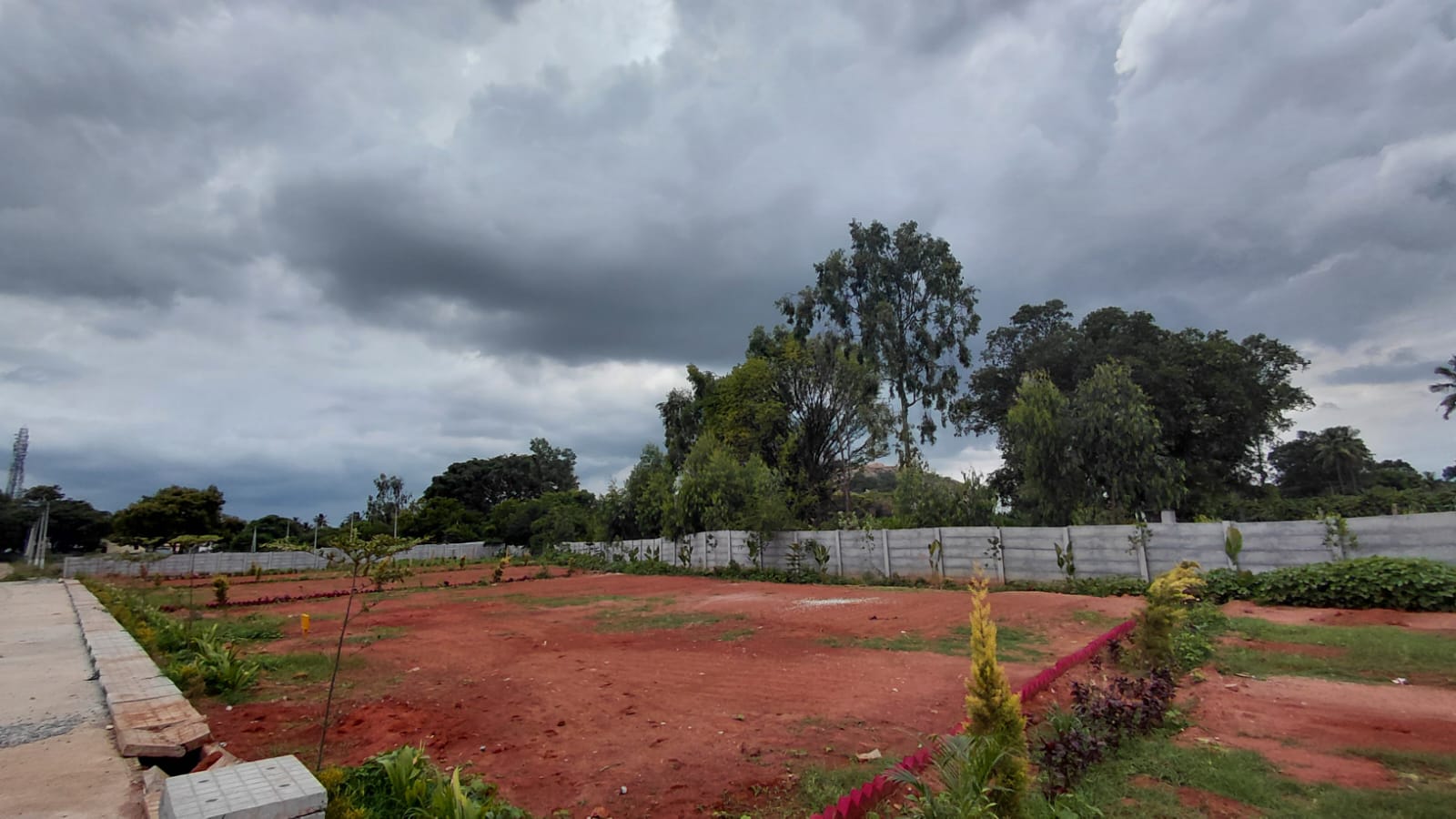 KND Green Gardenia — landscaped plot demarcation and plantation
