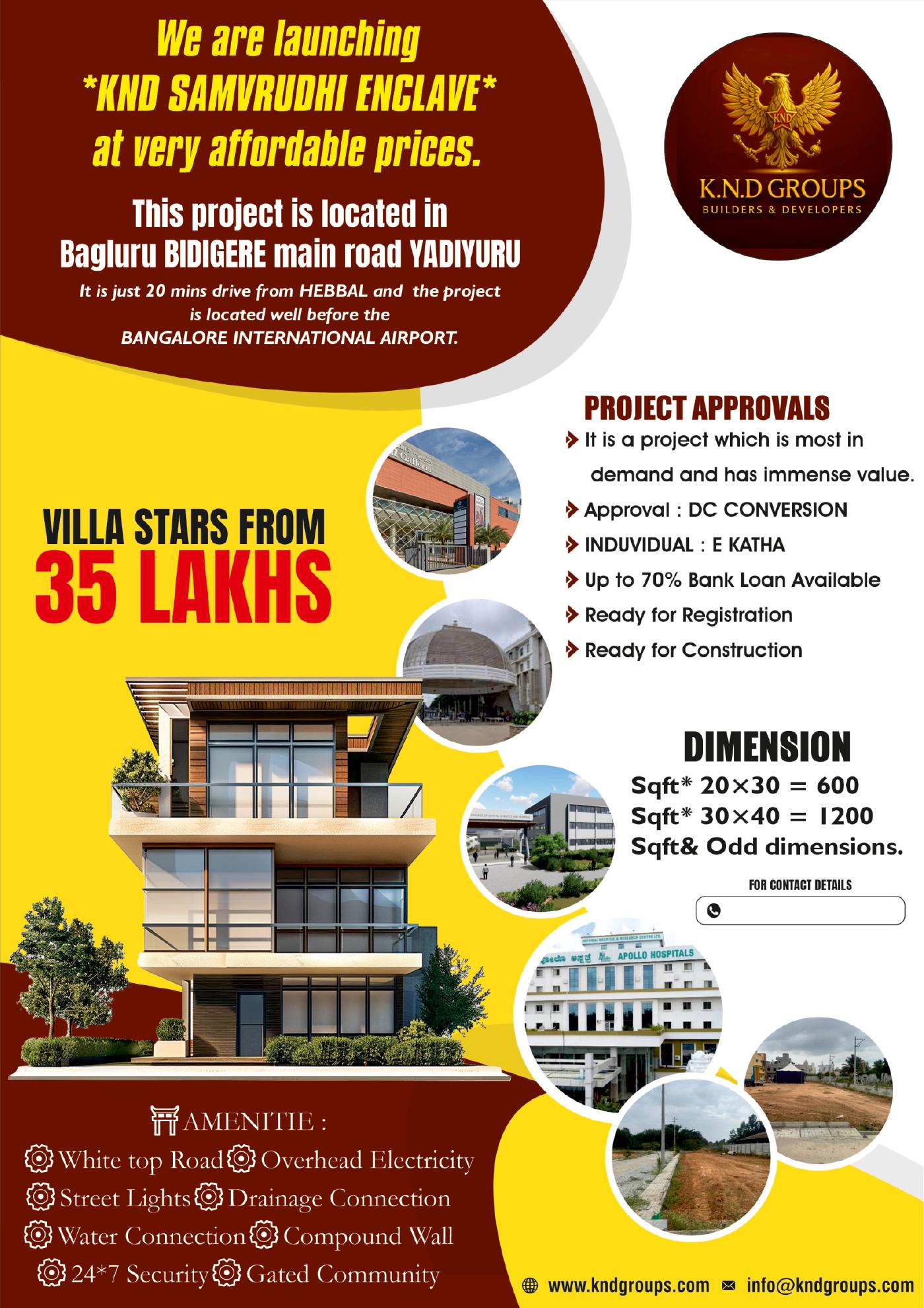 KND Samvrudhi Enclave — villas from ₹35 lakhs